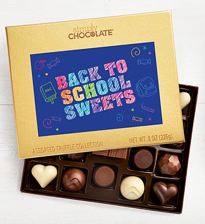 Back to School Sweets 19pc Chocolate Box